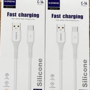 کابل شارژ تایپ سی سیلیکونی اورجینال M.ERDENG مدل C-14 فست شارژ کیفیت عالی